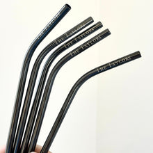 Load image into Gallery viewer, Personalised Wedding Favour Metal Straws