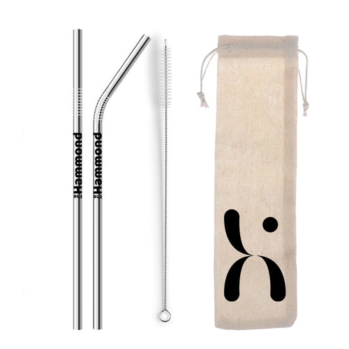 Branded Metal Straw Sets for Vocal Coaching Singing Straws